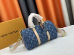 Louis Vuitton M46271 Keepall 25 Denim Cowboy Shoulder Bags Size 25*15*11cm - Image 2