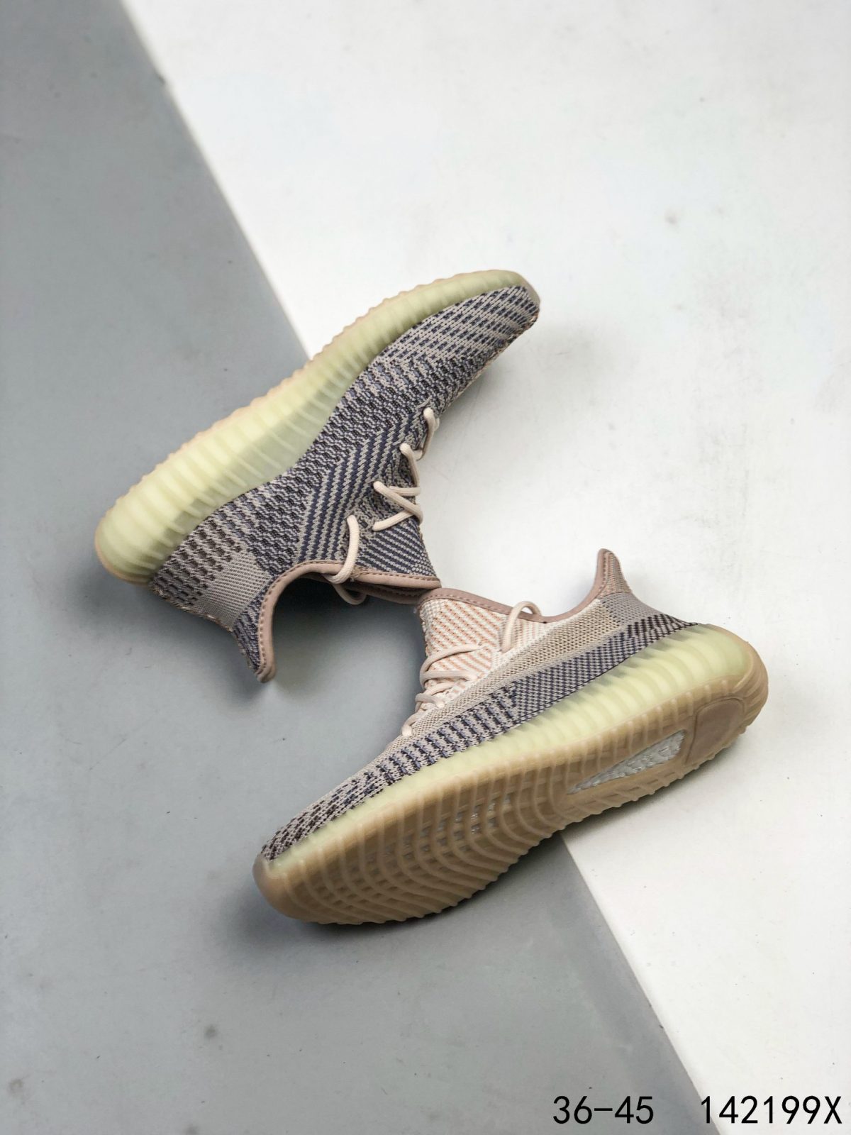 Yeezy 350 Boost 350 V2 Mens/Women Sneakers Shoes Light Yellow2 36 - 45 - Image 3