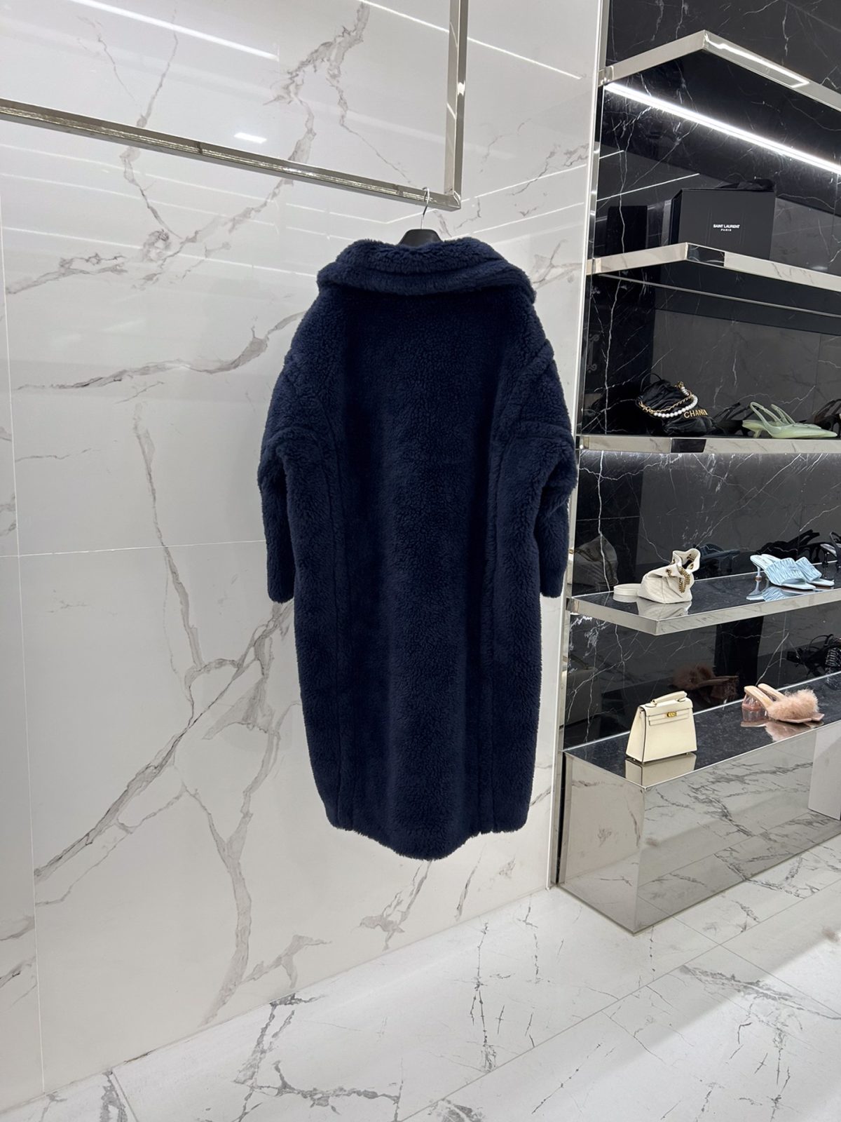 Max Mara Teddy fur long coat Size XS-M - Image 4