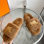 Hermes 23fw Women Winter Slippers Size 36-40 - Image 3