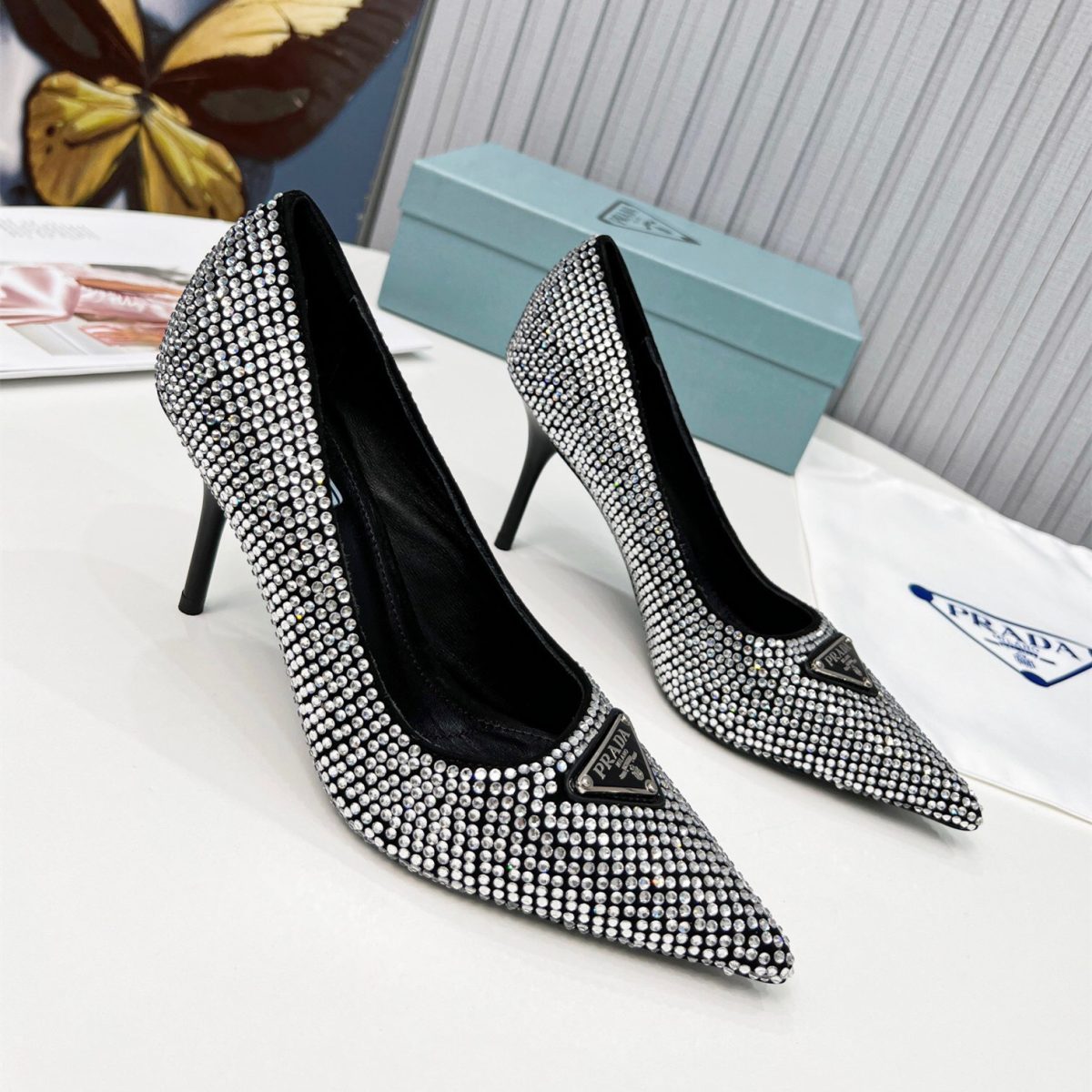 Prada Brushed Leather Pumps Size 35-41 3-Color - Image 1