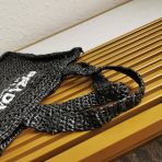 Prada 1BG393 Raffia Tote Bags Size 36*38*3cm - Image 8