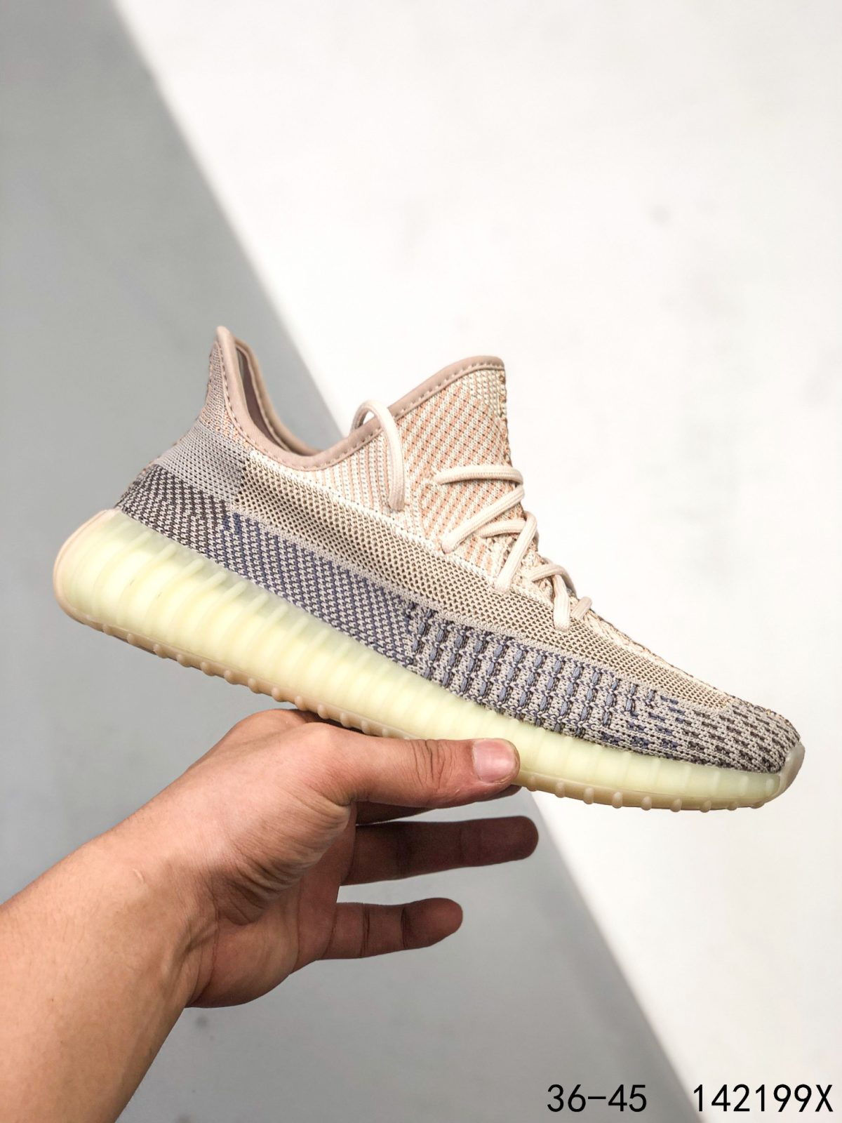 Yeezy 350 Boost 350 V2 Mens/Women Sneakers Shoes Light Yellow2 36 - 45 - Image 9