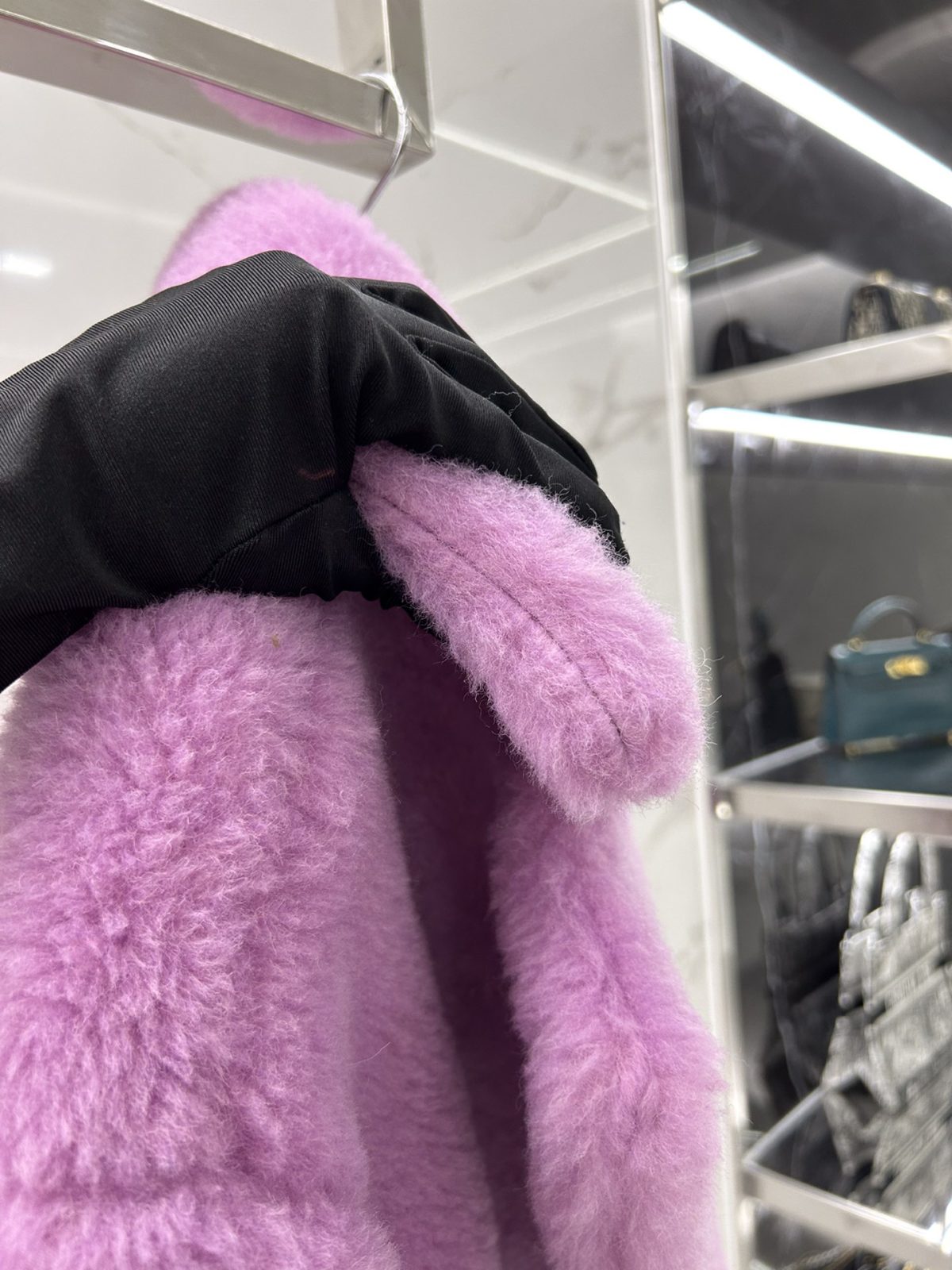 Max Mara Teddy fur long coat Size XS-M - Image 5