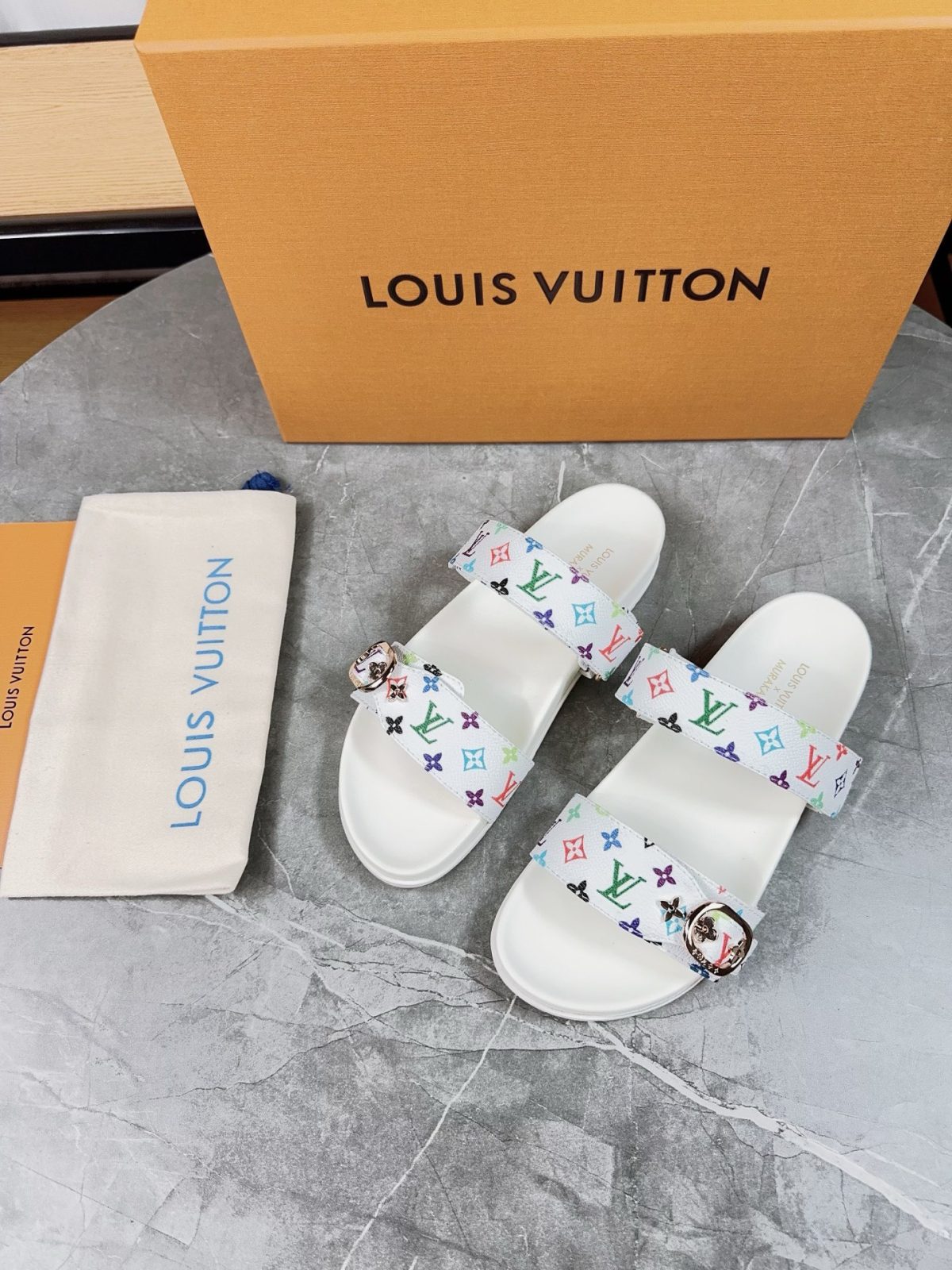 Louis Vuitton Pool Pillow Flat Comfort Slippers Size 36-46 - Image 2