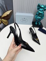 Prada Brushed Leather Slingback Pumps Size 35-41 - Image 6