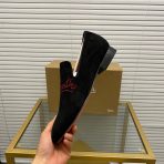 Christian Louboutin Navy Dandelion Strass Loafers Size 39-45 - Image 4