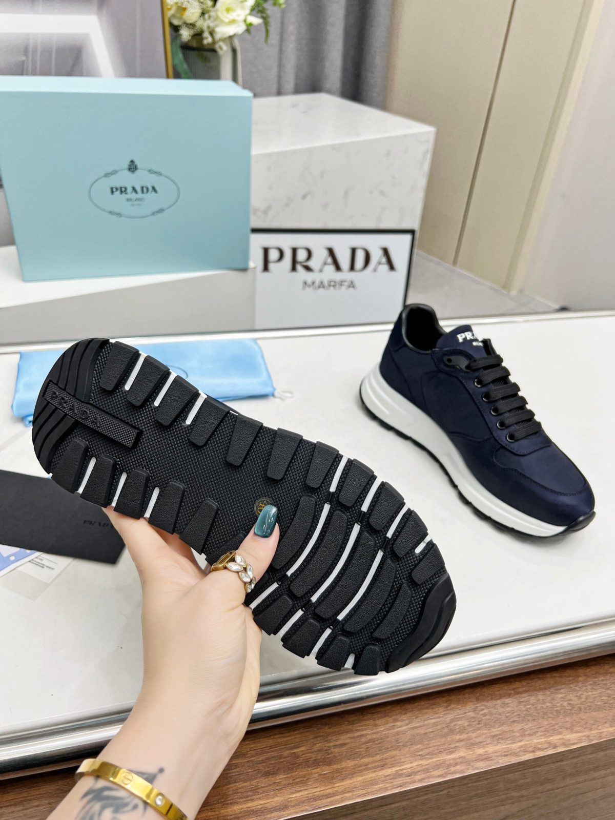 Prada 2024 New Prax 01 Re-Nylon Sneaker Size 36-46 - Image 5