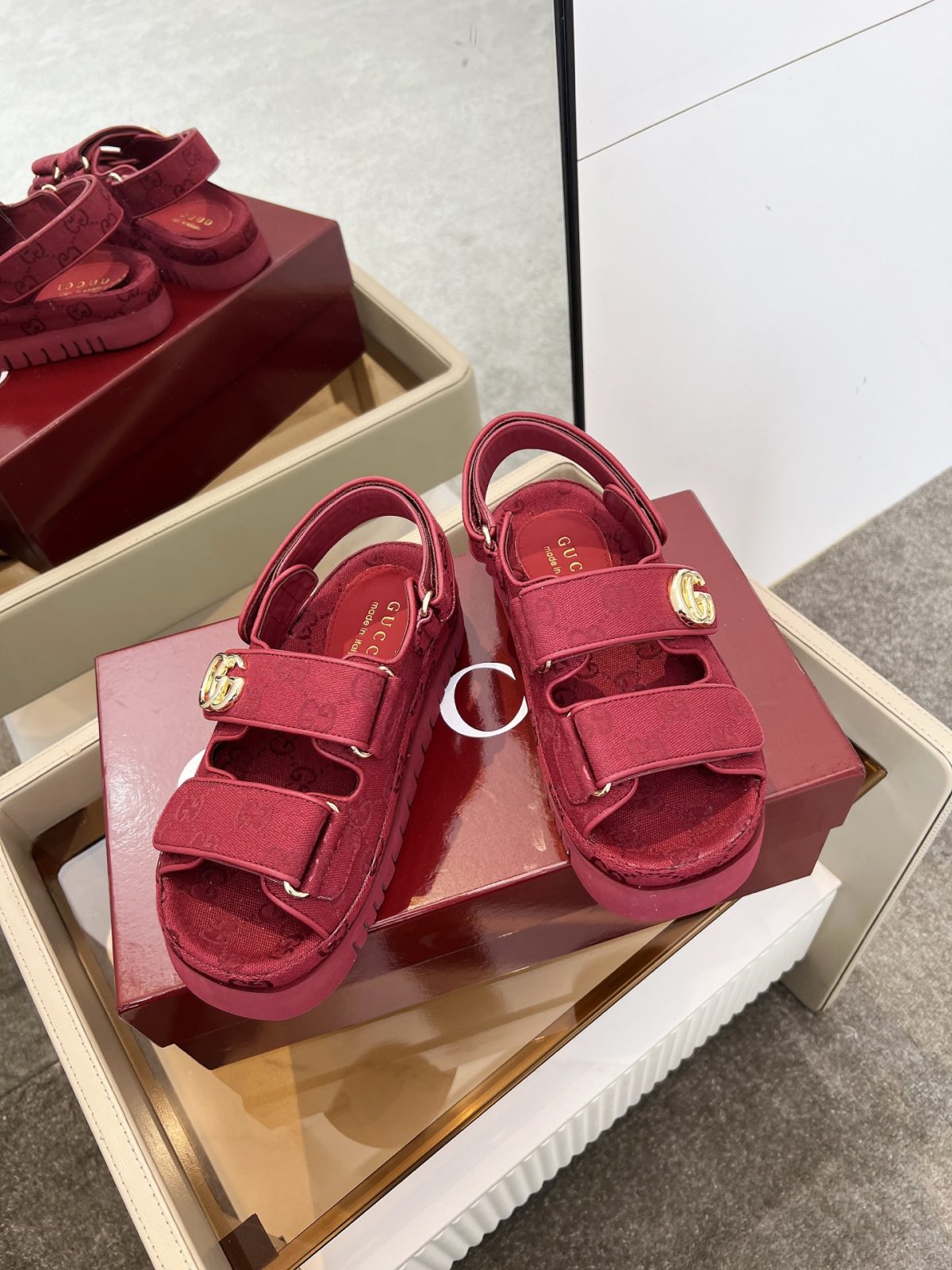 Gucci Women Thick soled Sandals Size 35-41 - Image 4