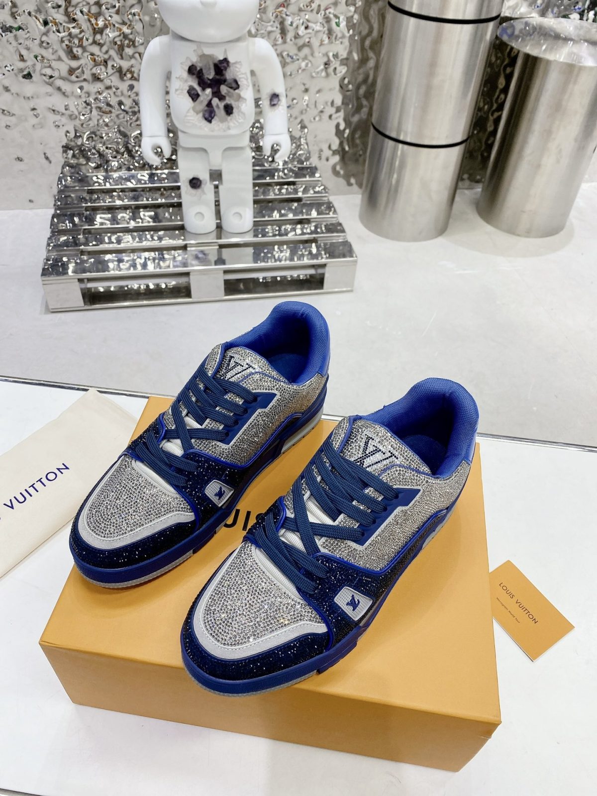 Louis Vuitton LV Trainer Diamond Sneaker Size 36-46 - Image 4