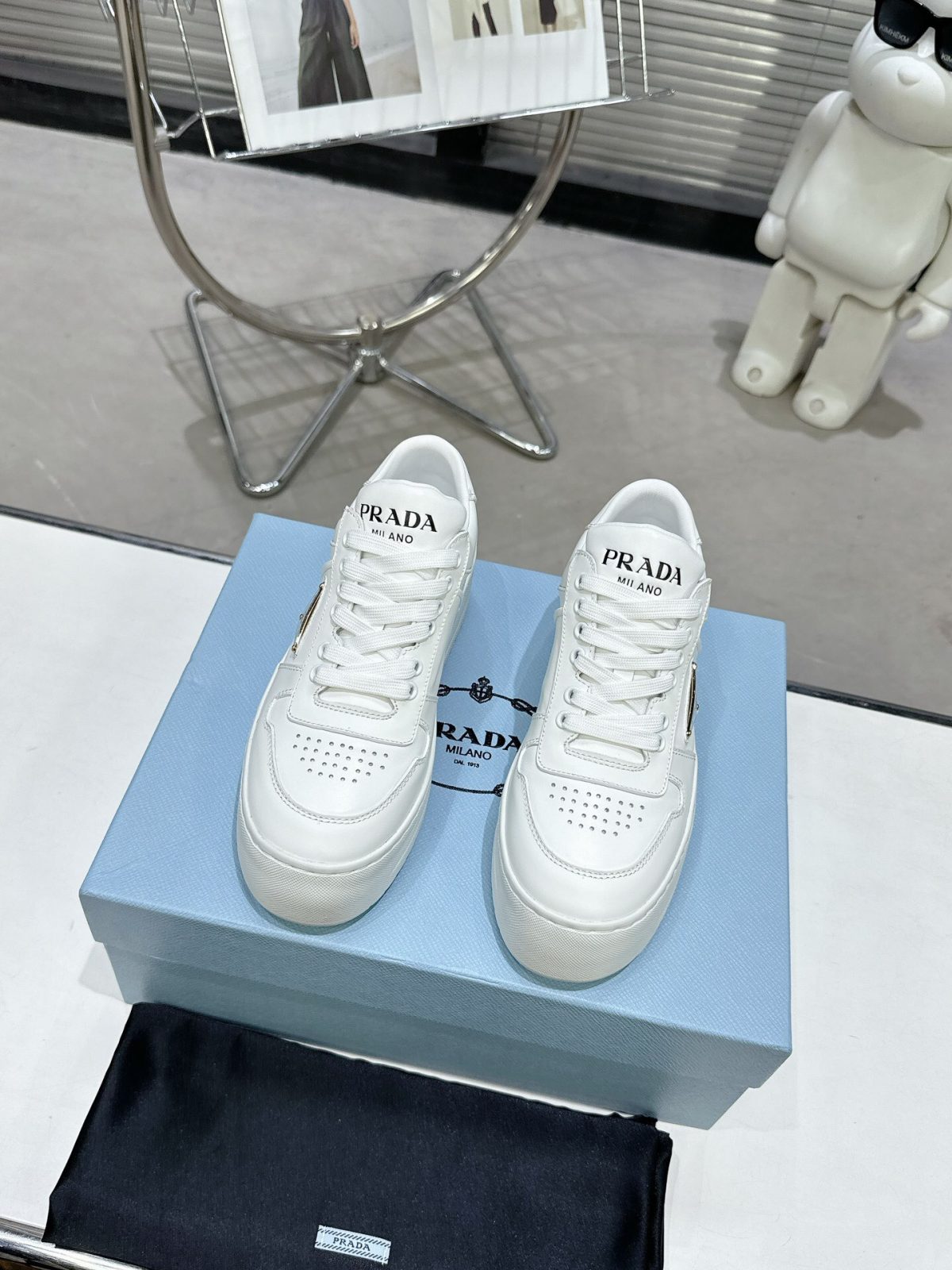 Prada 2024 New Downtown Bold leather Sneaker Size 36-41 - Image 2