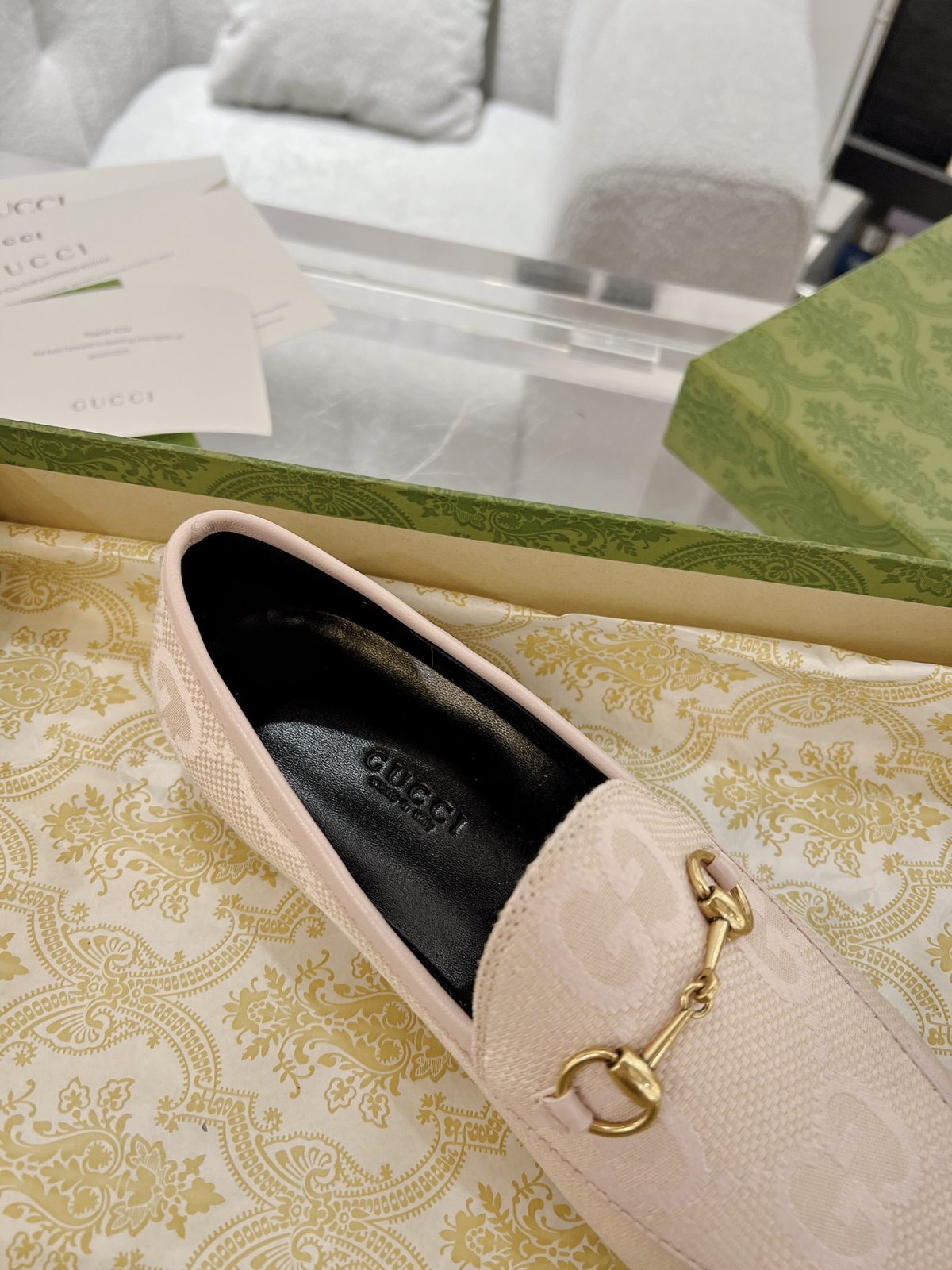 Gucci Jordaan GG Flora Loafers Size 35-41 - Image 7
