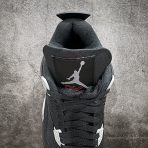 Nike Air Jordan 4 Retro Black Canvas Sneakers Shoes Gr. 36-46 - Image 8