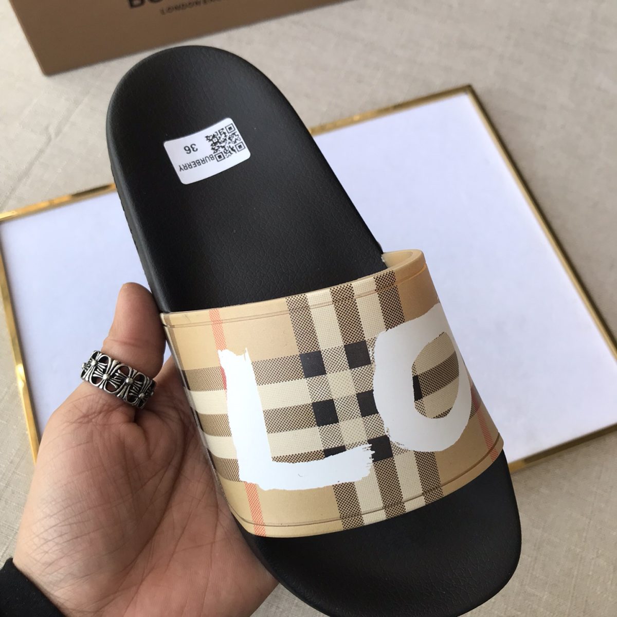 Burberry Mens Women Sandals Gr. 36-46 - Image 5