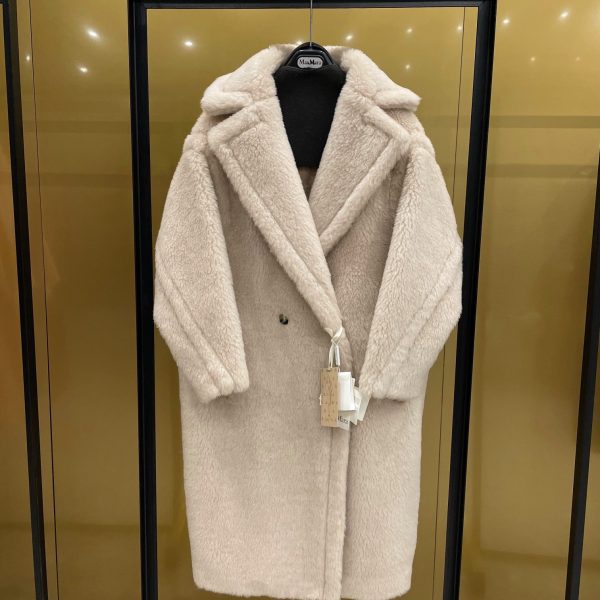 Max Mara Teddy fur long coat Size XS-M