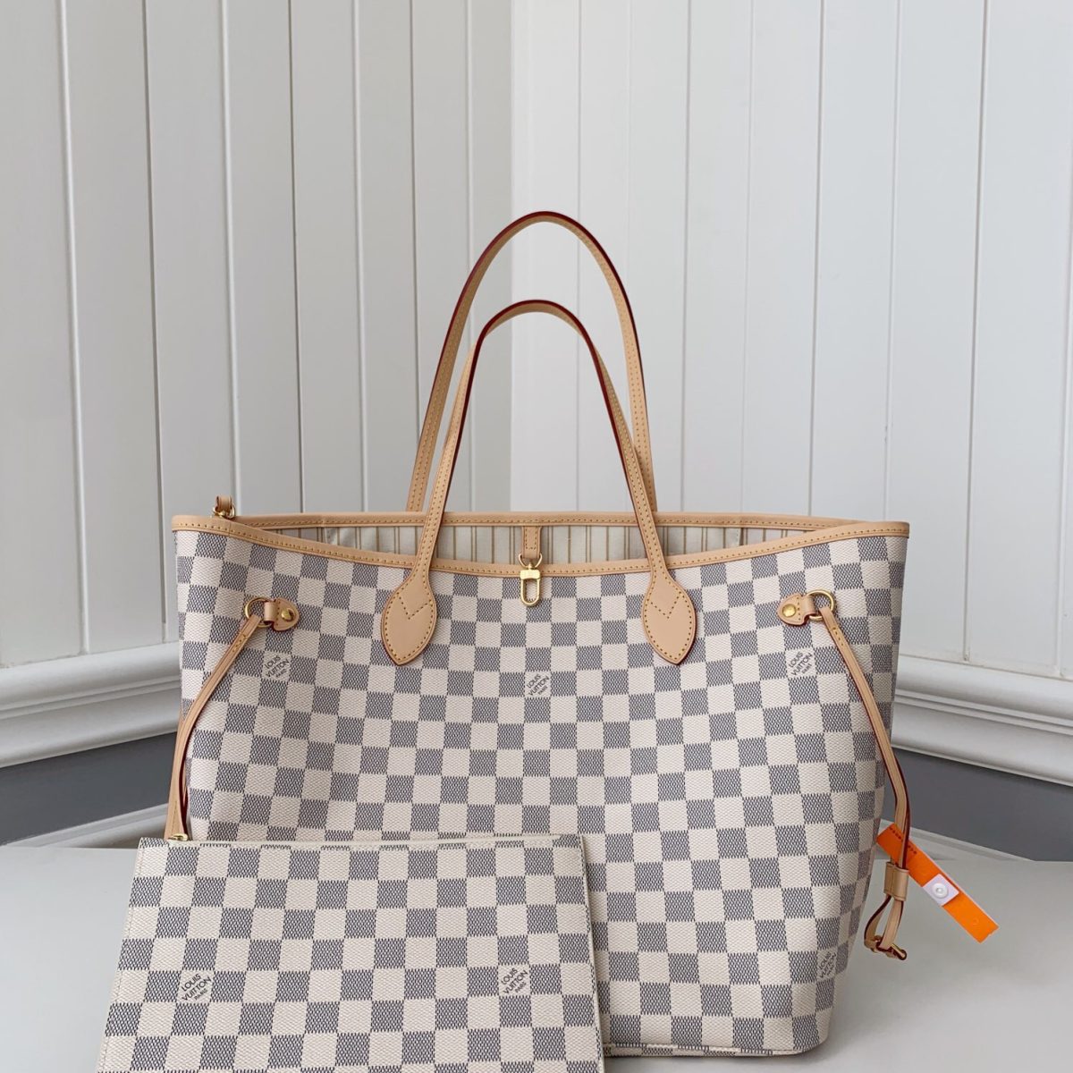 Louis Vuitton N41360 Neverfull Women Bags White Size 32*29*17cm - Image 2