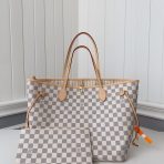 Louis Vuitton N41360 Neverfull Women Bags White Size 32*29*17cm - Image 2
