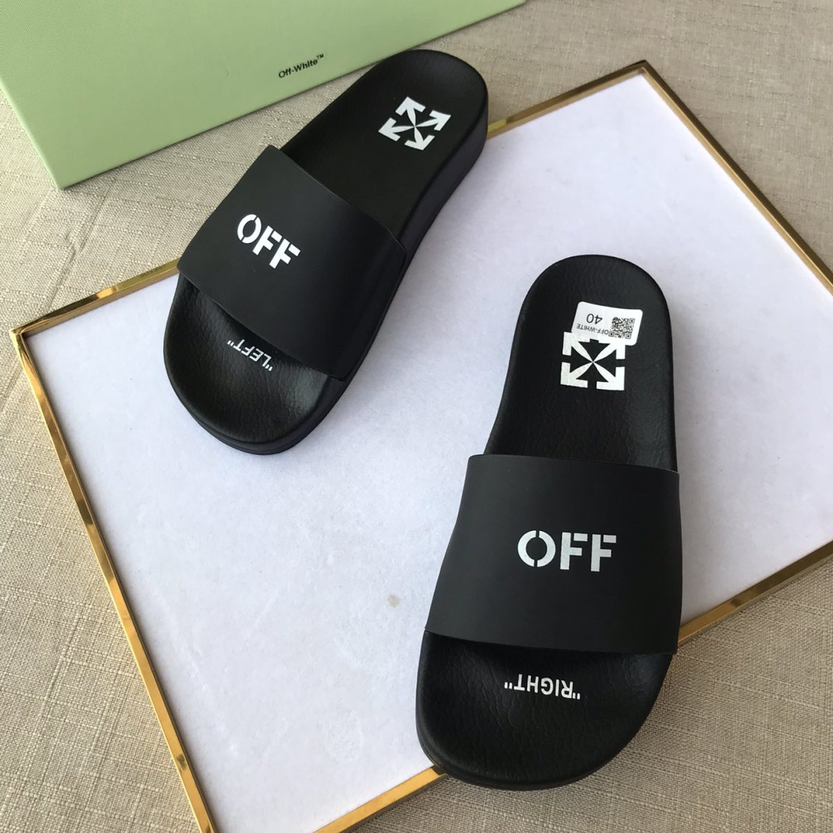 OFF White Mens Women Sandals Gr. 36-46 - Image 7