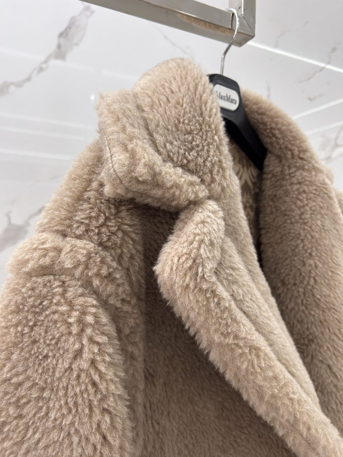 Max Mara Teddy fur long coat Size XS-M - Image 8