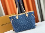 Louis Vuitton M40995 Neverfull Denim Cowboy Shopping Bags Size 31*28*14cm - Image 2