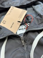 MiuMiu Nylon Zipper Hooded Jacket Size S-XL - Image 5