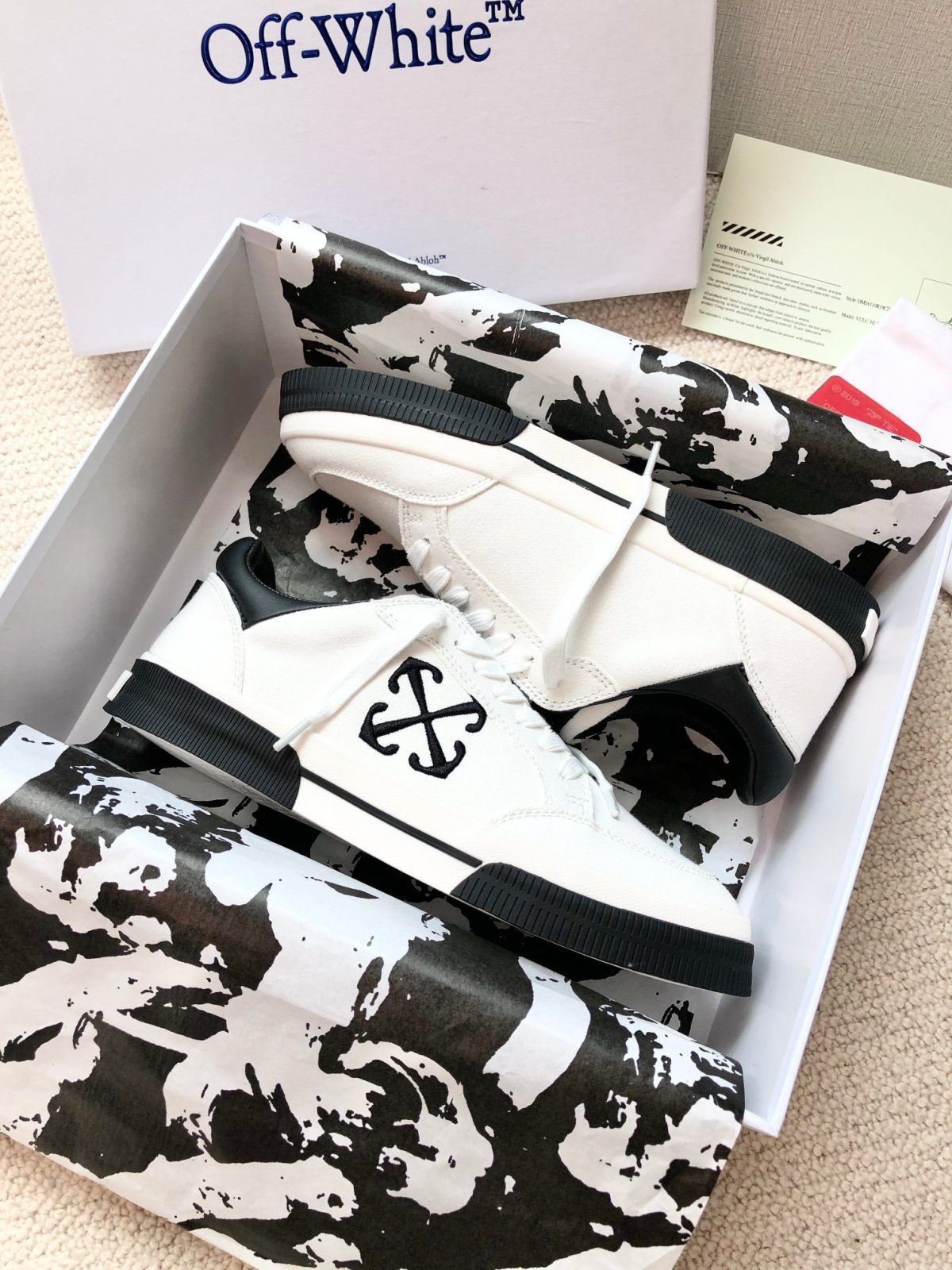 OFF White 2024ss New Low Vulcanized Sneaker Size 36-45 - Image 8