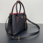 Prada 1BG443 Double Saffiano Leather Bags Size 25*18.5*12.5cm - Image 3