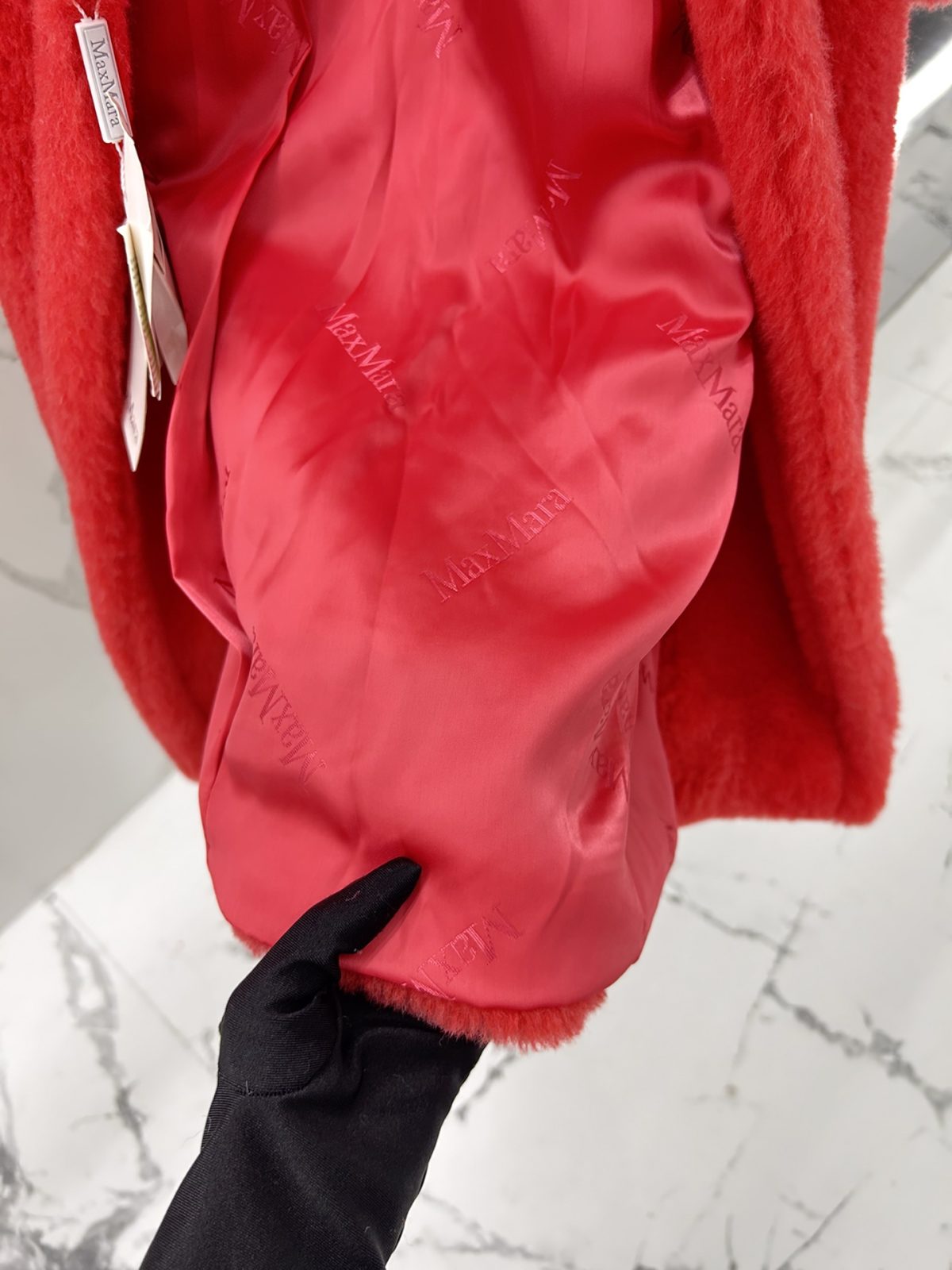 Max Mara Teddy fur long coat Size XS-M - Image 6