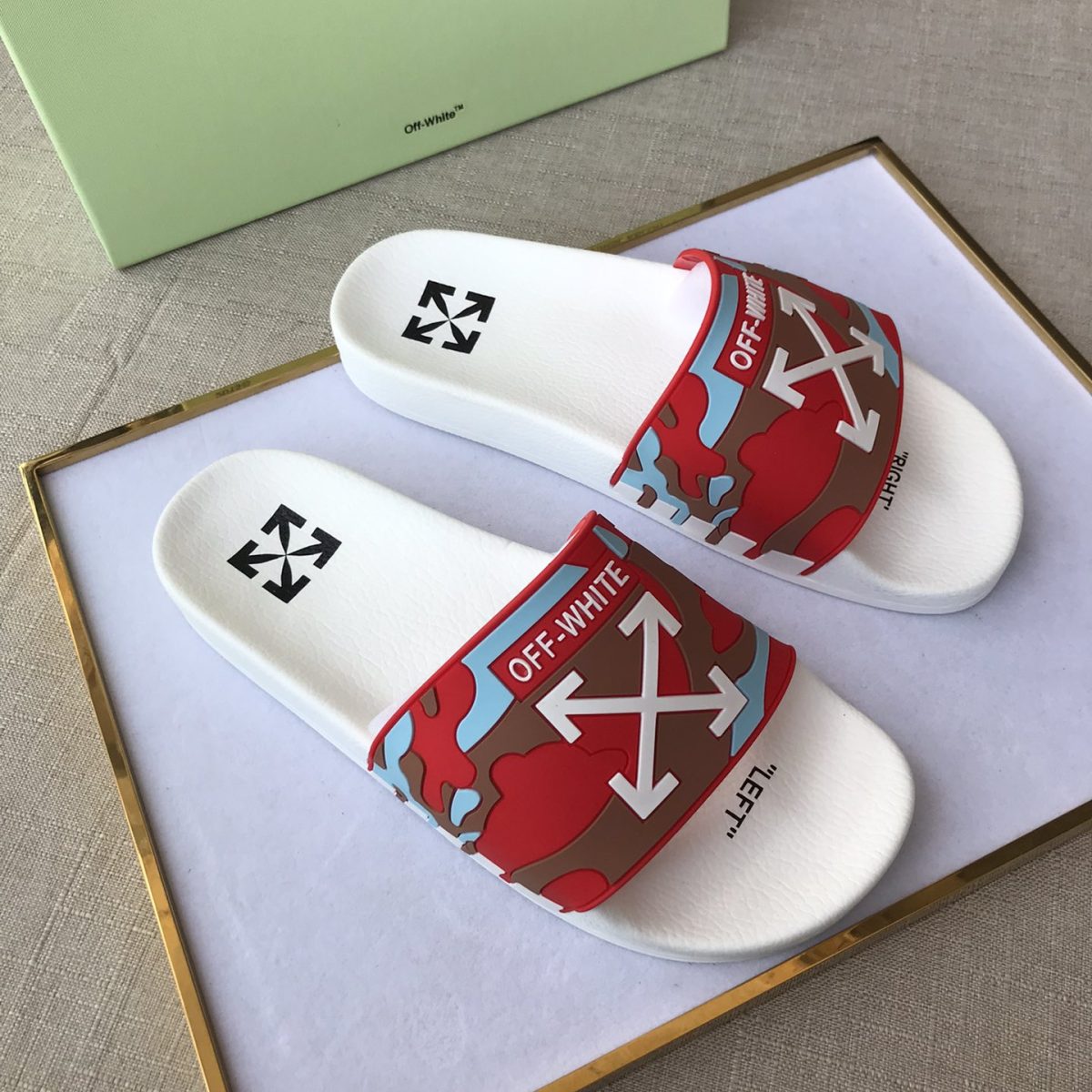 OFF White Mens Women Sandals Gr. 36-46 - Image 1