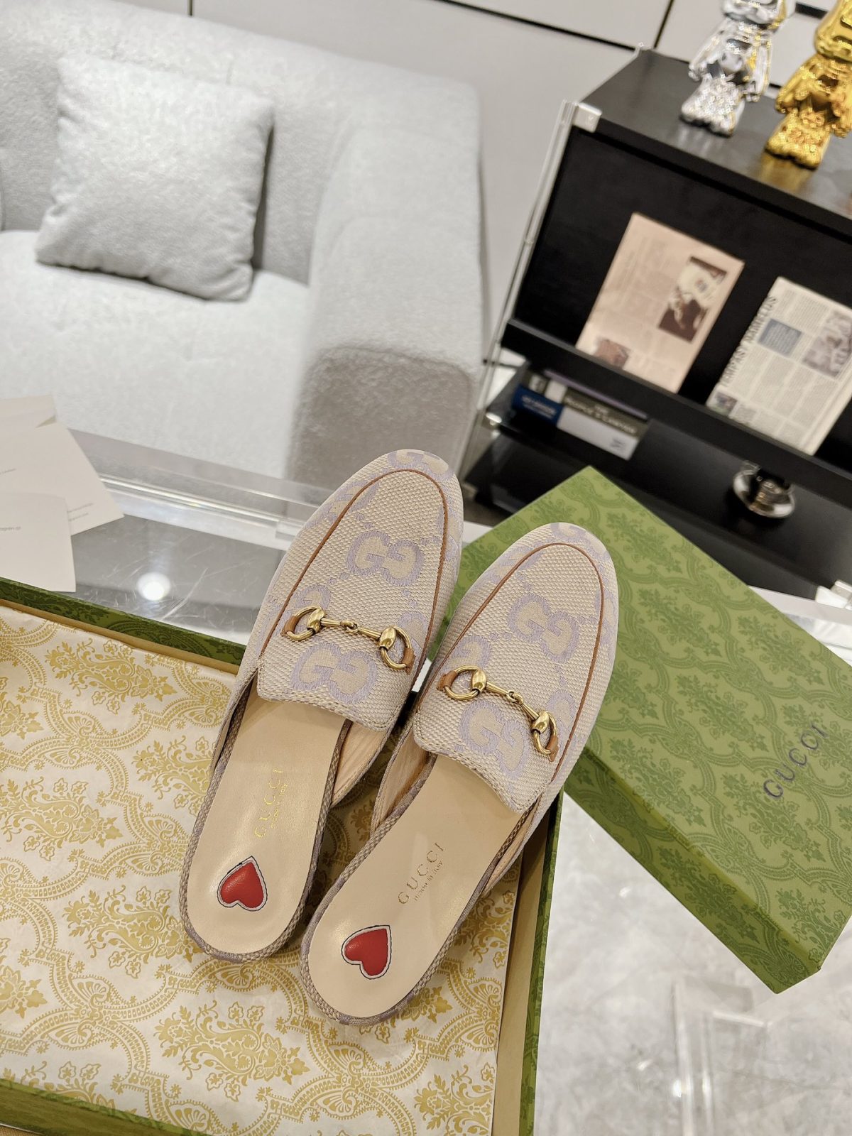 Gucci Princetown GG Slippers Size 35-41 - Image 4