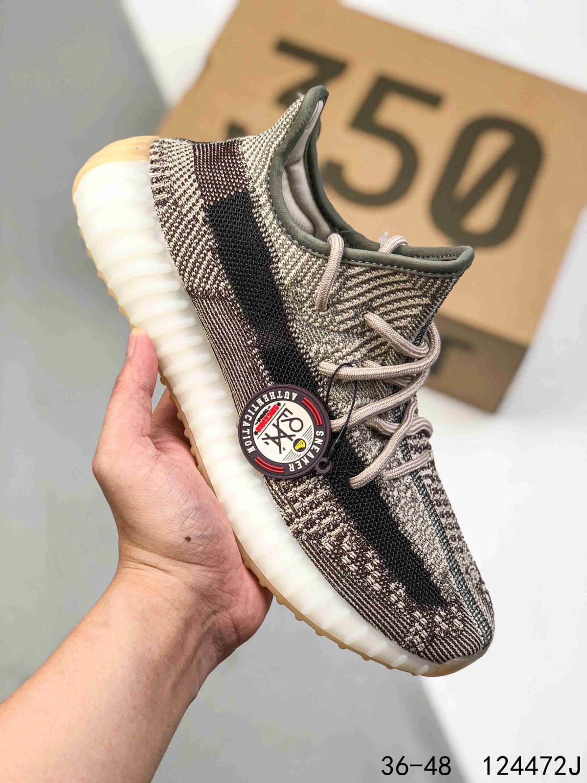 Yeezy 350 Boost 350 V2 Mens/Women Sneakers Shoes Light Green 36 - 45 - Image 1