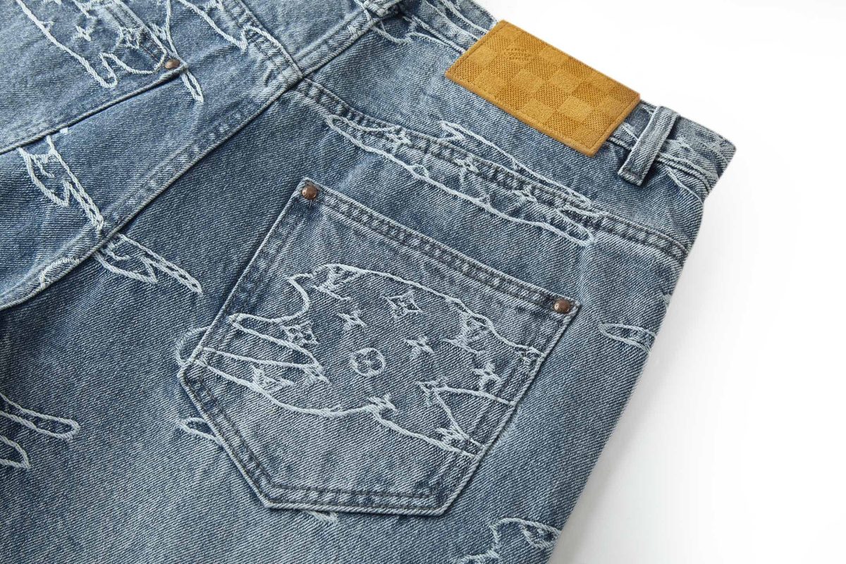 Louis Vuitton X Nigo Unisex Jeans Size S-XL - Image 6