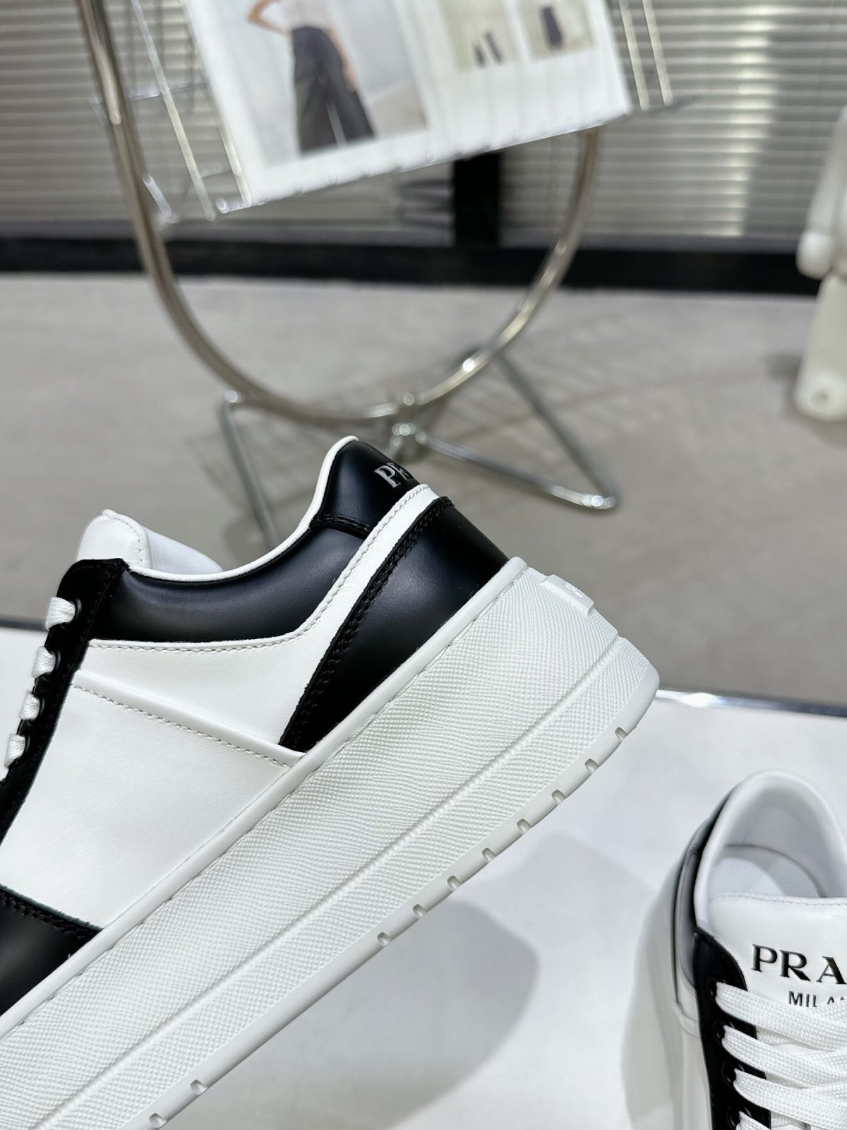 Prada 2024 New Downtown Bold leather Sneaker Size 36-41 - Image 7