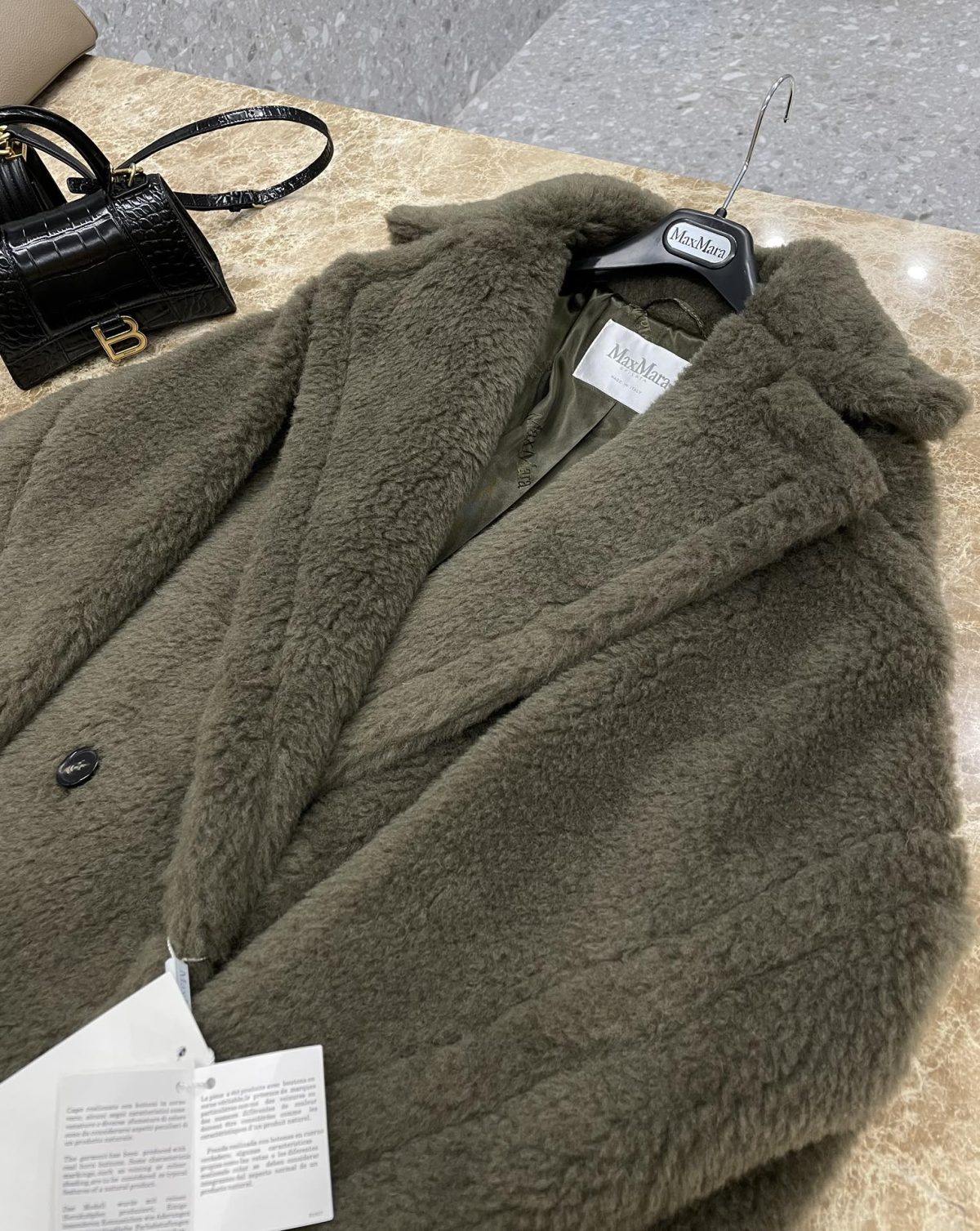 Max Mara Teddy fur long coat Size XS-M - Image 5