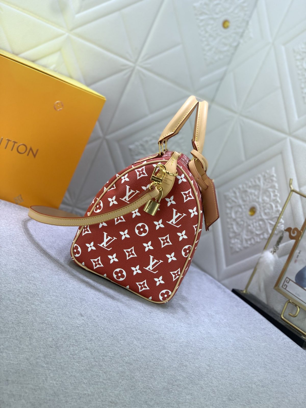 Louis Vuitton Speedy P9 Bandoulière 30 Monogram Leather Travel Bags Size 30*21*7cm - Image 4