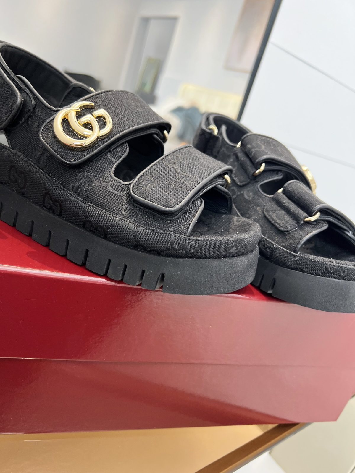 Gucci Women Thick soled Sandals Size 35-41 - Image 6