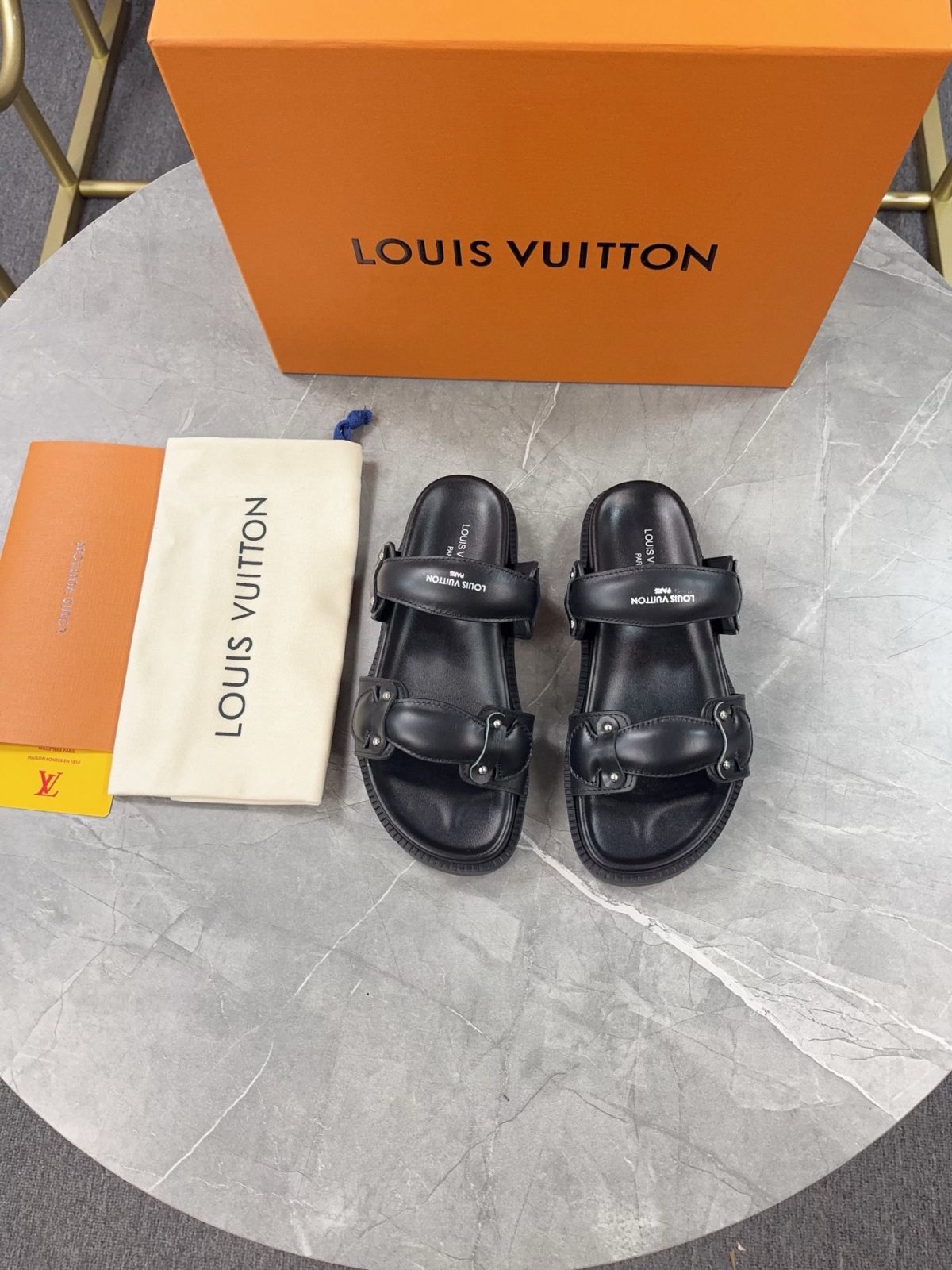 Louis Vuitton Pool Pillow Flat Comfort Slippers Size 36-46 - Image 1