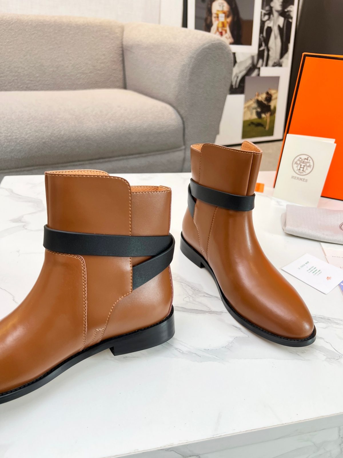 Hermes Women Kelly Boots Size 36-41 - Image 3