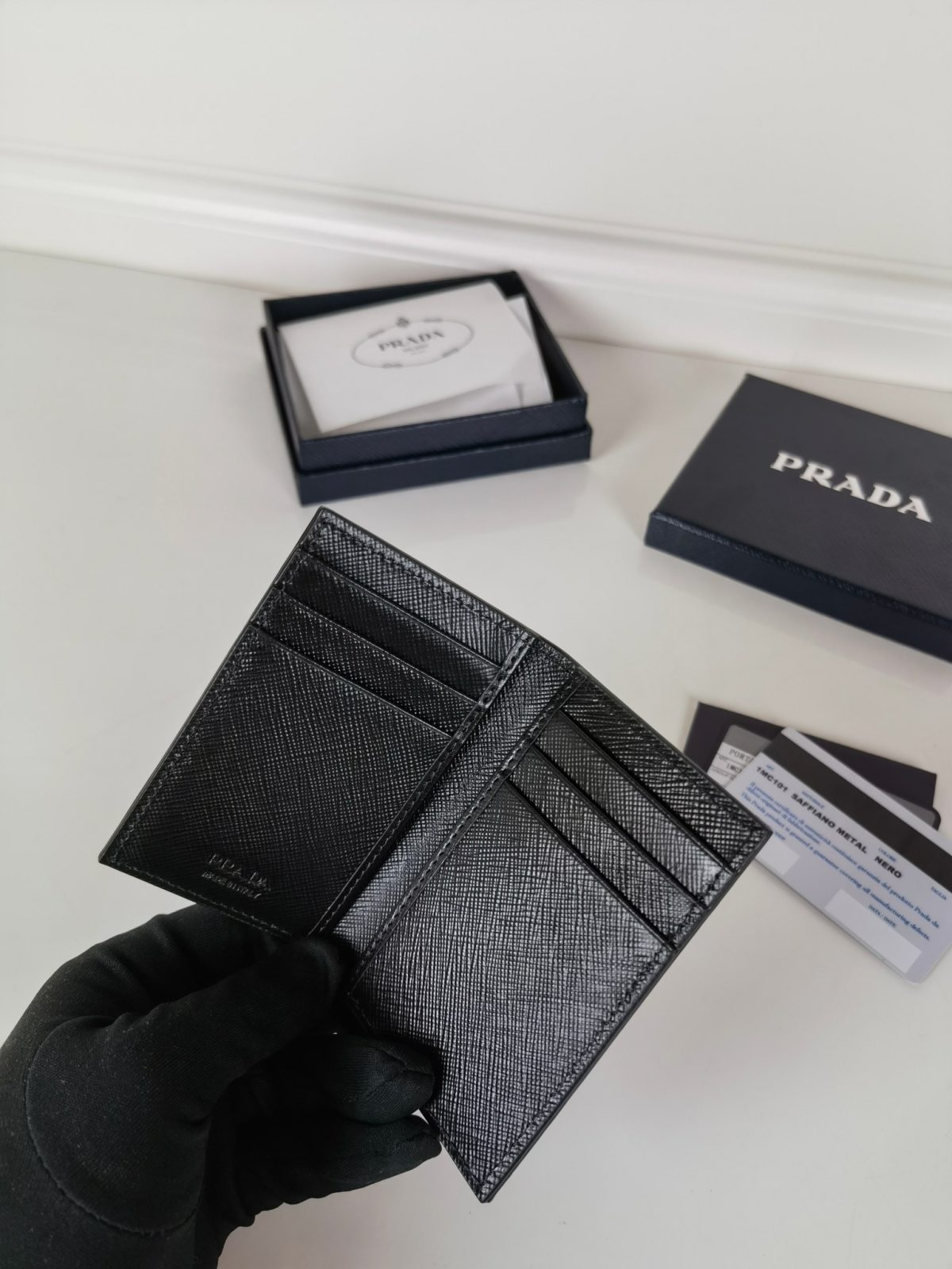 Prada Card Holder Size 11*7cm - Image 4