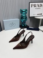 Prada Brushed Leather Slingback Pumps Size 35-41 - Image 2