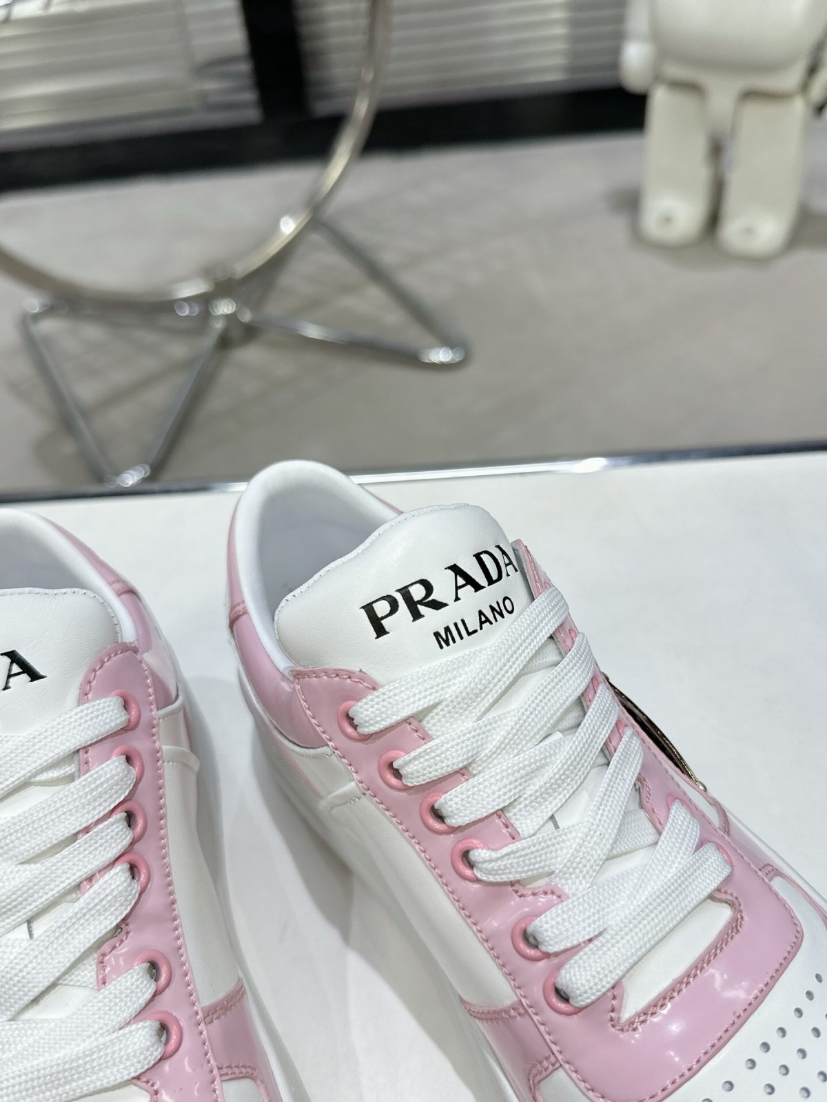 Prada 2024 New Downtown Bold leather Sneaker Size 36-41 - Image 6