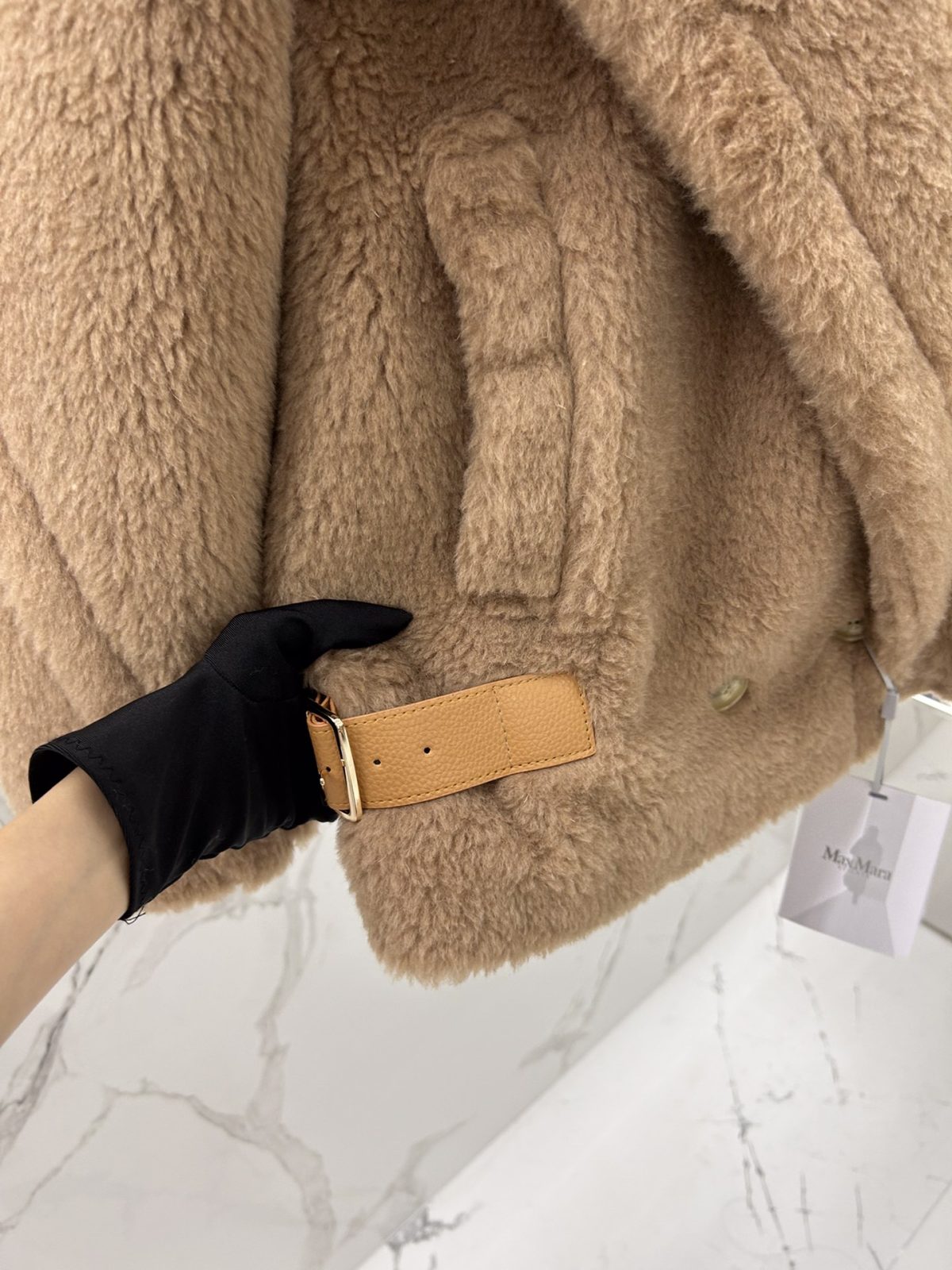 Max Mara Teddy fur Short coat Size XS-M - Image 4