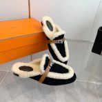 Hermes 23fw Women Winter Slippers Size 36-41 - Image 7