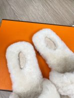 Hermes 23fw Women Winter Slippers Size 36-40 - Image 6