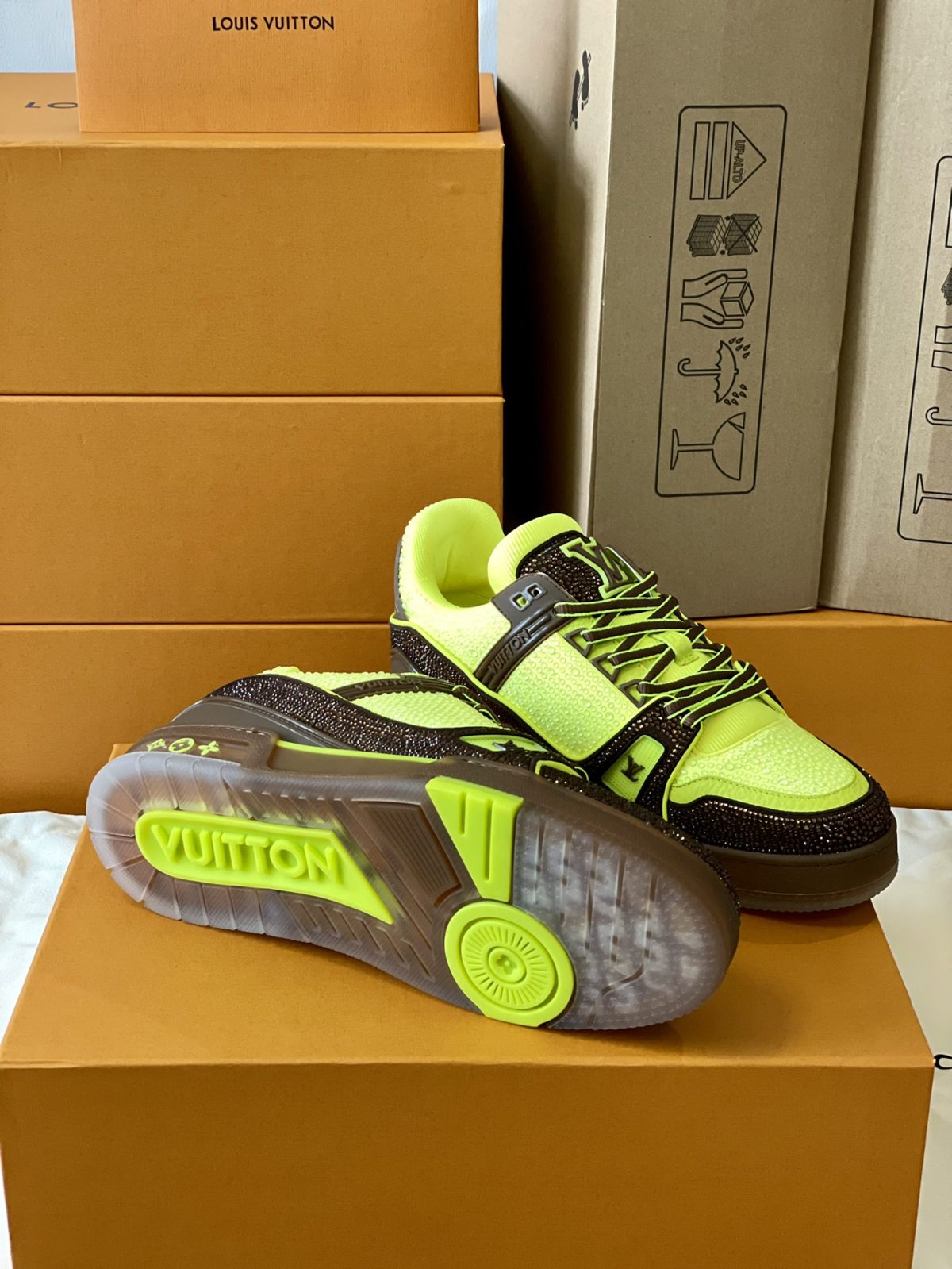 Louis Vuitton LV Trainer Diamond Sneaker Size 36-46 - Image 9