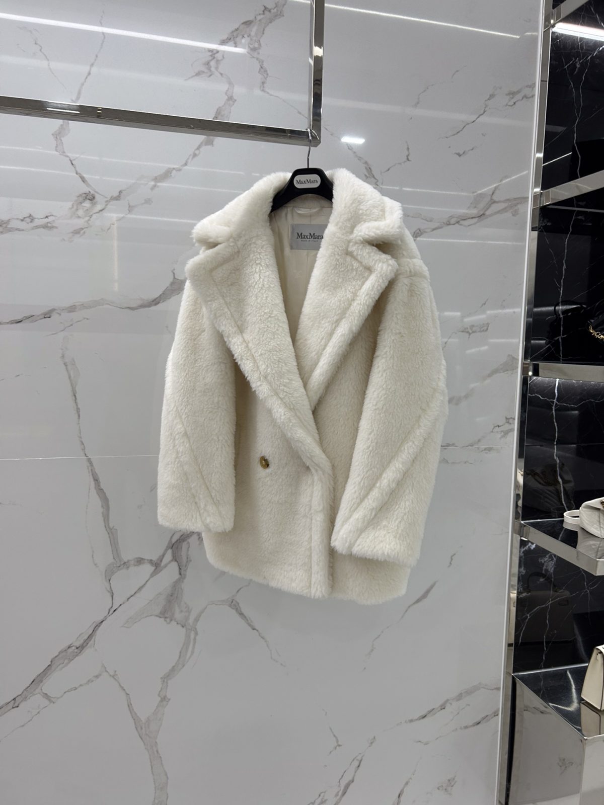 Max Mara Teddy fur Short coat Size XS-M - Image 2