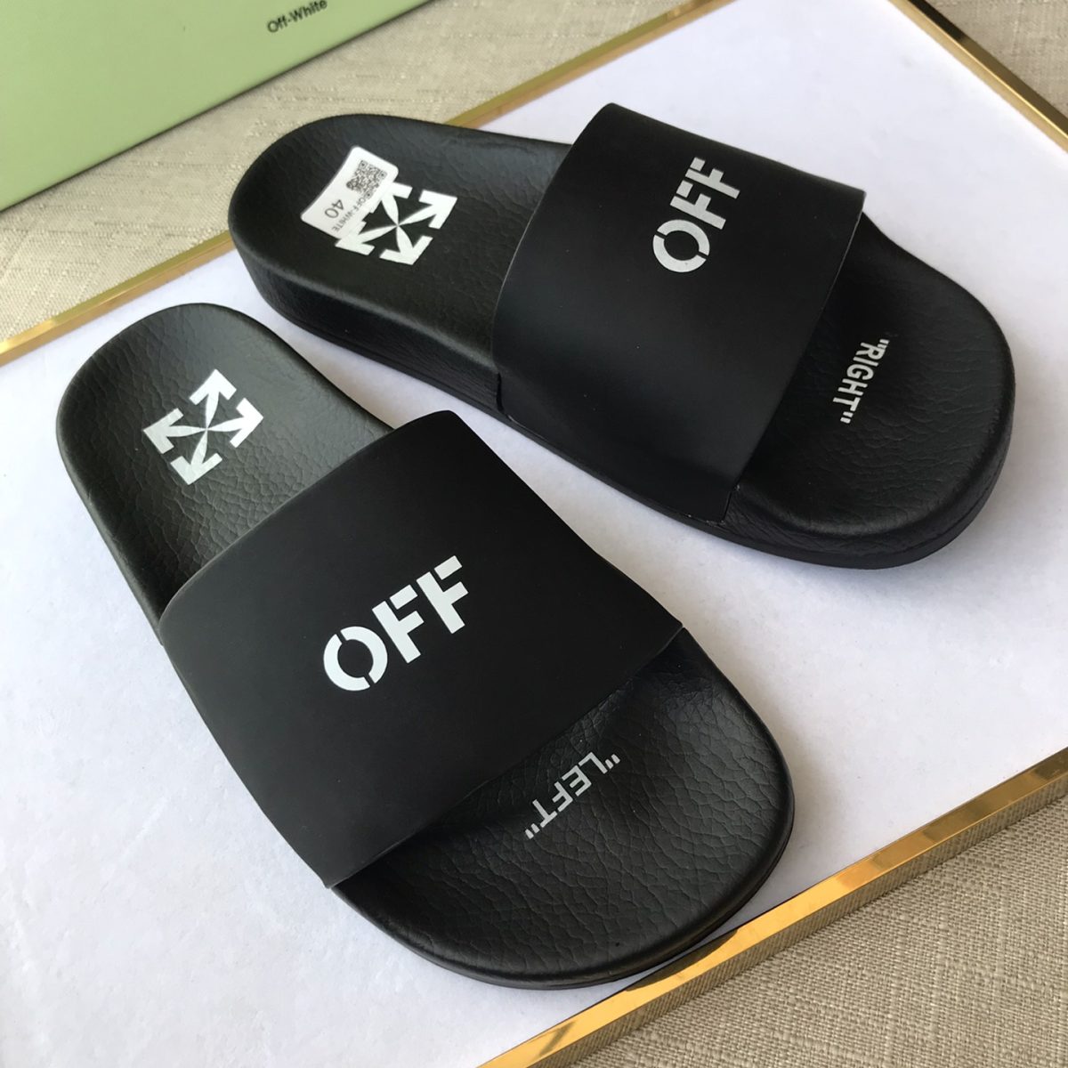 OFF White Mens Women Sandals Gr. 36-46 - Image 8