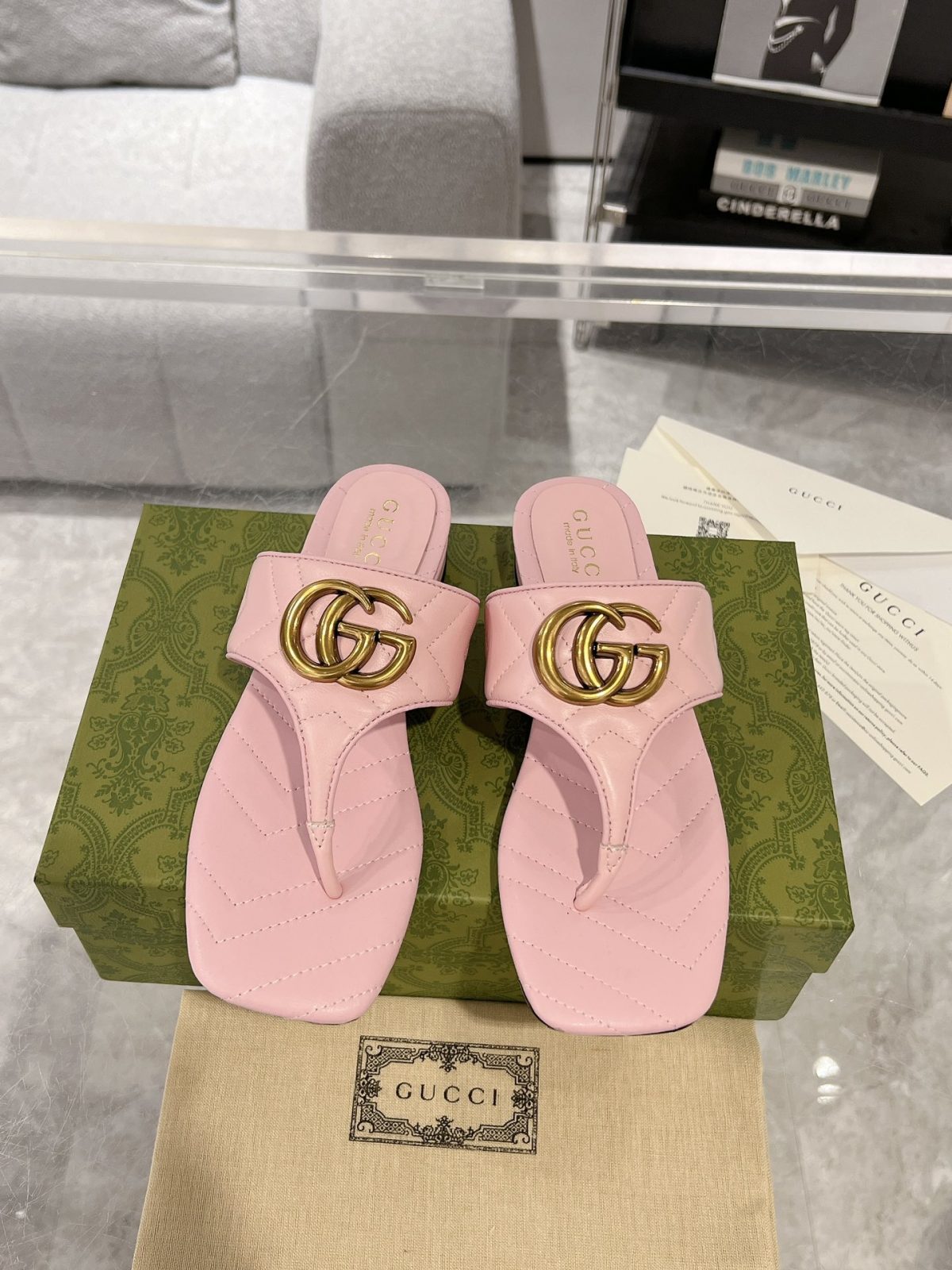 Gucci GG Marmont Slippers Size 36-41 - Image 2