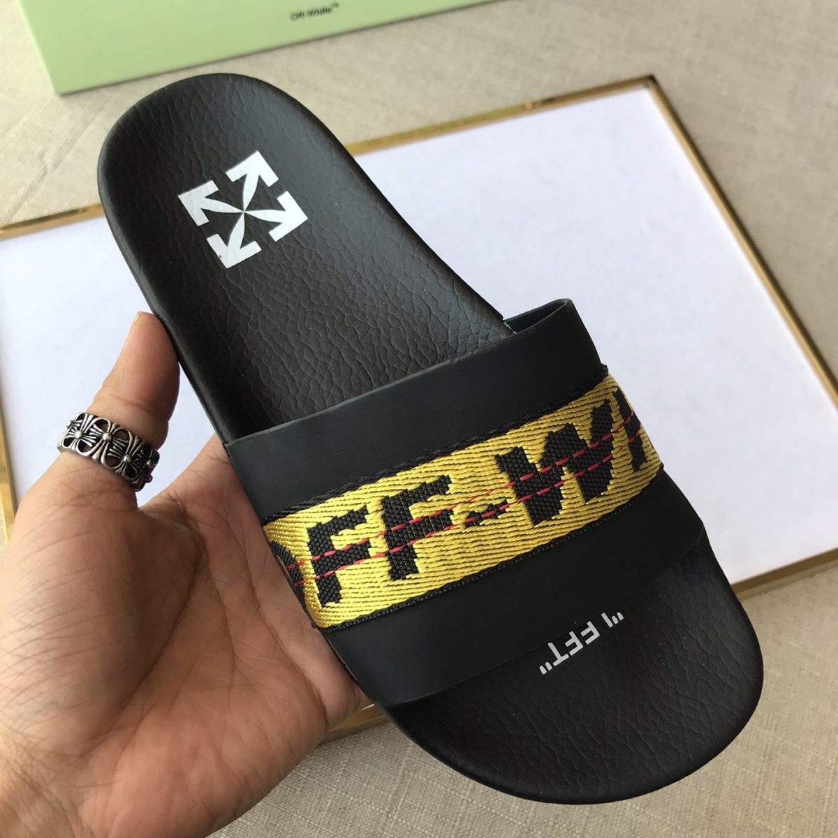OFF White Mens Women Sandals Gr. 36-46 - Image 5