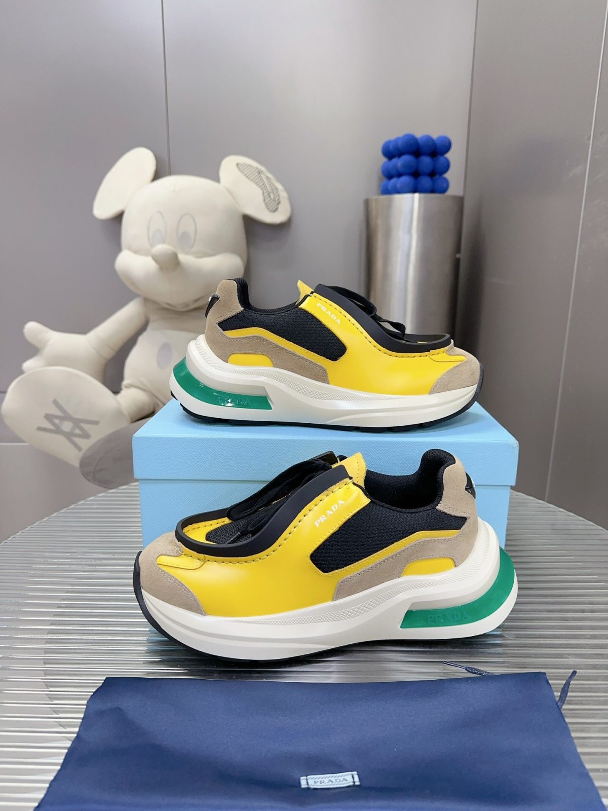 Prada 2024 New Systeme brushed leather dad Sneaker Size 36-45 - Image 4